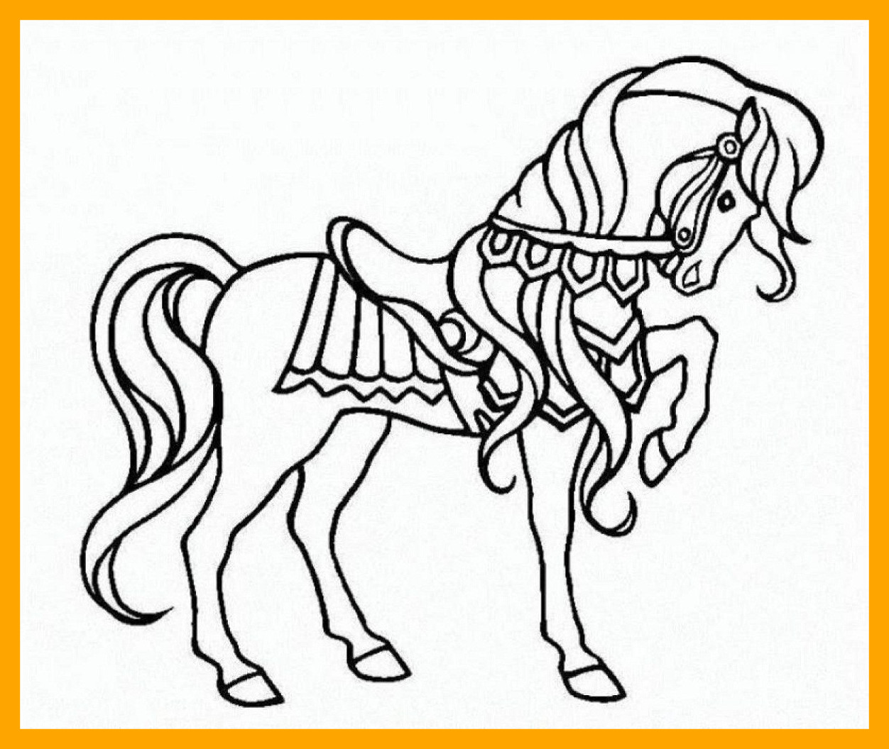 1252x1056 Amazing Horse Color Page For The Cowboy Lovers Kiddo Shelter