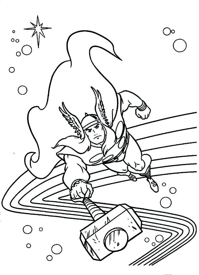 700x964 The Mighty God Coloring Page The Mighty God Coloring Page Thor