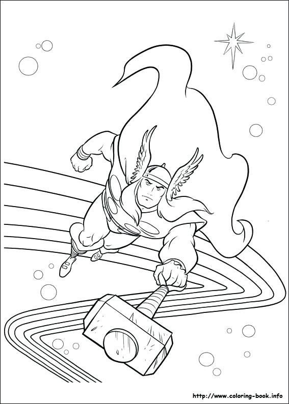 567x794 Thor Coloring Page Coloring Picture Thor Hammer Coloring Pages
