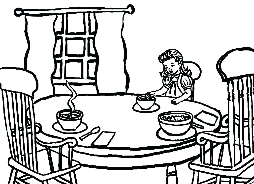 1024x743 Goldilocks And The Three Bears Coloring Page Coloring Pages