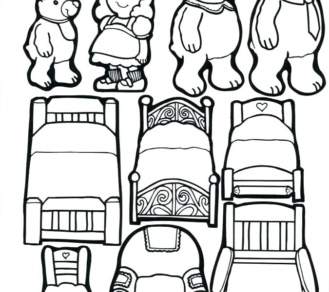 675x600 Goldilocks Coloring Page Printable Coloring Pages Three Bears