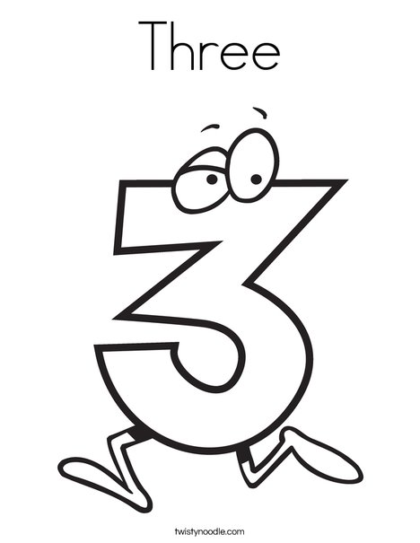 Three Coloring Page 468x605 Three Coloring Page