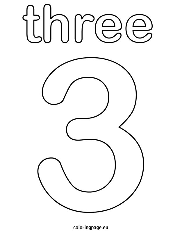 Three Coloring Page 595x804 Three Coloring Page