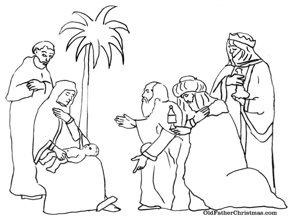 Revealing Free Coloring Pages Of The Three Wis 1024x769 Revealing Free Coloring Pages Of The Three Wis
