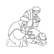 Three Kings Coloring Pages 220x220 Three Kings Coloring Pages