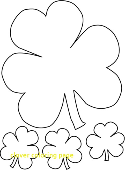 Clover Coloring Page With Top 20 Free Printable Four Leaf Clover 483x652 Clover Coloring Page With Top 20 Free Printable Four Leaf Clover