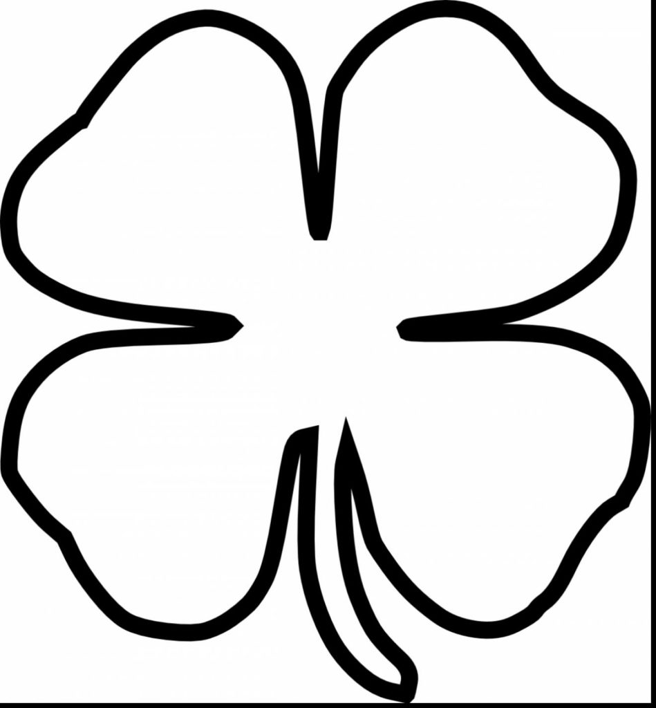 Four Leaf Clover Coloring Page Clipart Best Body Modification 949x1024 Four Leaf Clover Coloring Page Clipart Best Body Modification