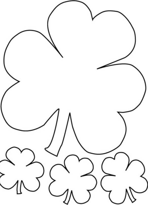The Irish Called Three Leaf Clover As Shamrock Coloring Page 600x827 The Irish Called Three Leaf Clover As Shamrock Coloring Page