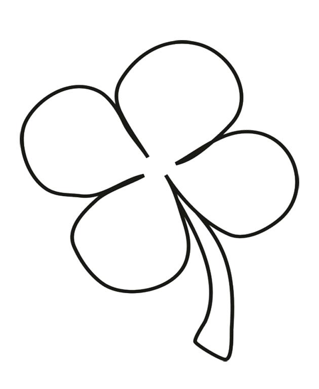 Four Leaf Clover Coloring Pictures Coloring Pages Collection 630x767 Four Leaf Clover Coloring Pictures Coloring Pages Collection