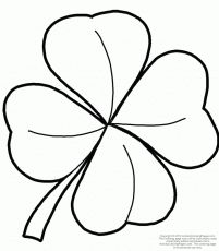 Three Leaf Clover Outline Free Printable 201x230 Three Leaf Clover Outline Free Printable