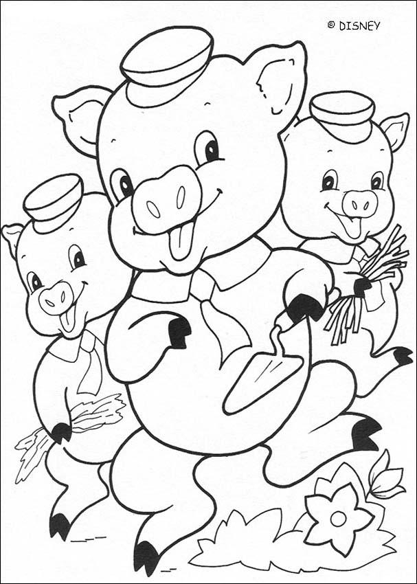 Three Little Pigs Coloring Pages 607x850 Three Little Pigs Coloring Pages
