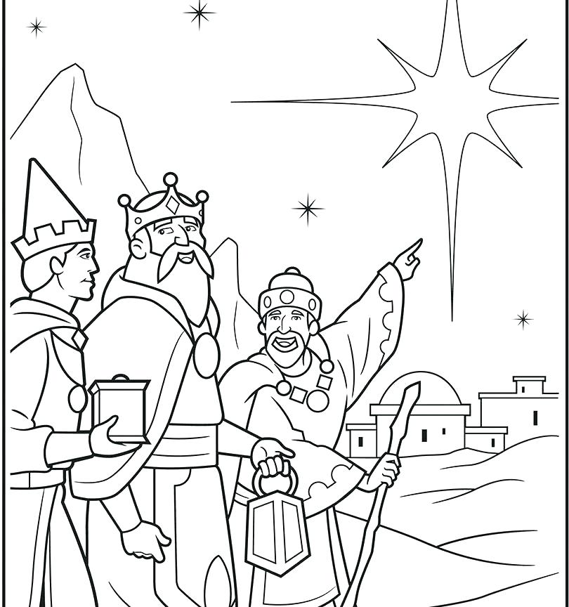 Three Wise Men Coloring Page at GetColorings.com | Free printable ...