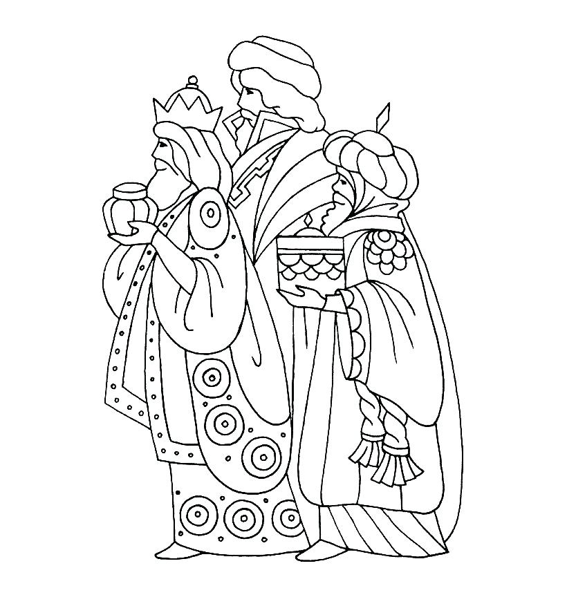 Wise Men Coloring Pages King Coloring Pages Three Kings Coloring 820x864 Wise Men Coloring Pages King Coloring Pages Three Kings Coloring