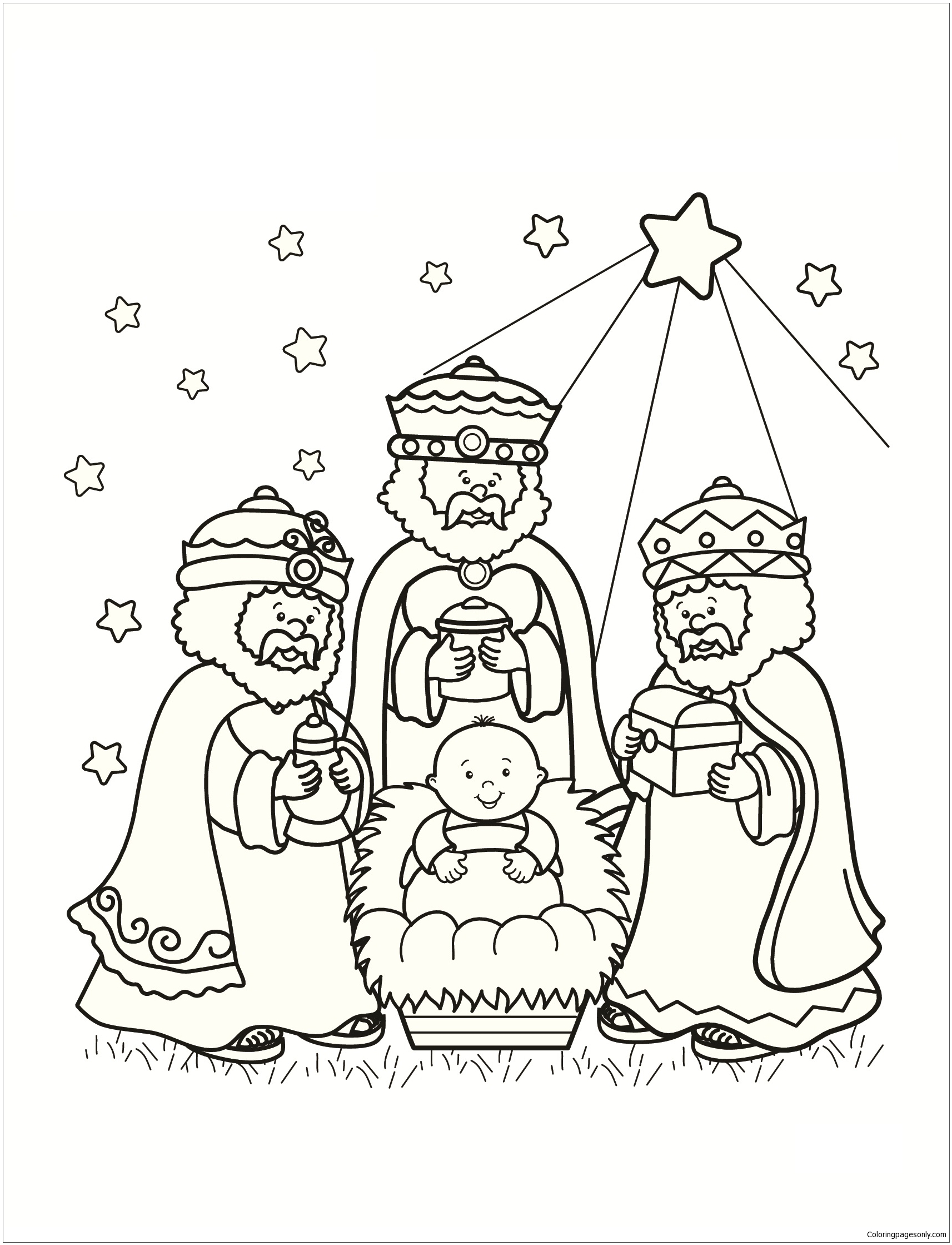Approved Free Coloring Pages Of The Three Wise Men Strong Page 1713x2239 Approved Free Coloring Pages Of The Three Wise Men Strong Page