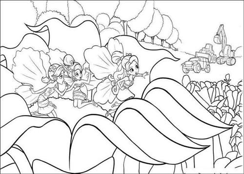 Barbie Thumbelina Coloring Pages Fantasy Coloring Pages 500x357 Barbie Thumbelina Coloring Pages Fantasy Coloring Pages