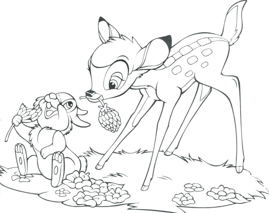 940x744 Printable Coloring Pages Of Thumper Download With Or Print Bunny