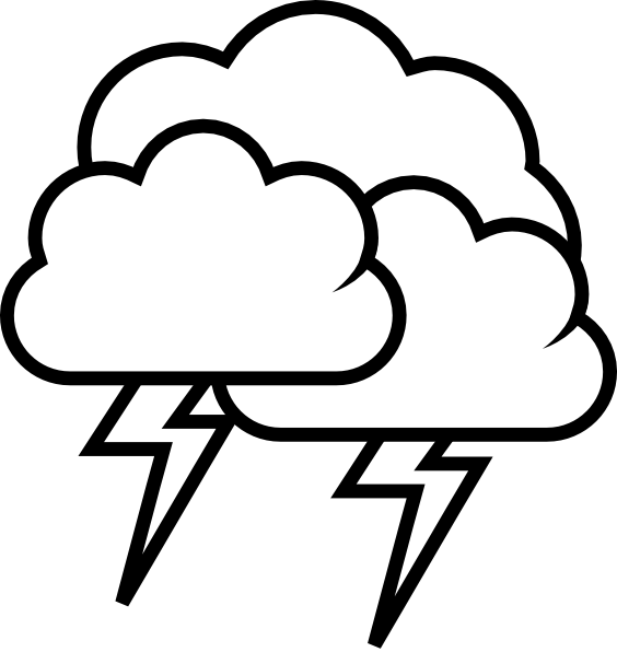 564x596 Lightning Coloring Page Thunder And Lightning Colouring Pages