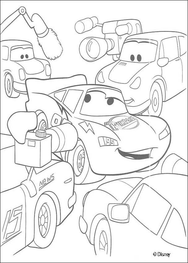 607x850 Cars Coloring Pages