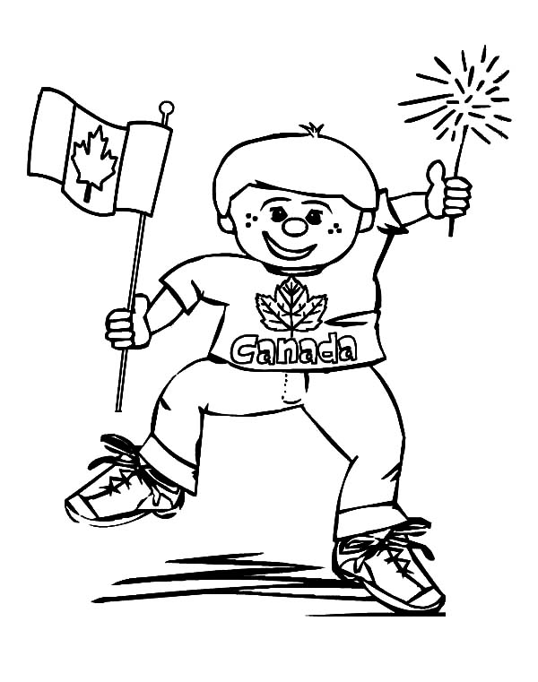 600x761 Hilarious Boy On Memorable Canada Day Coloring Pages