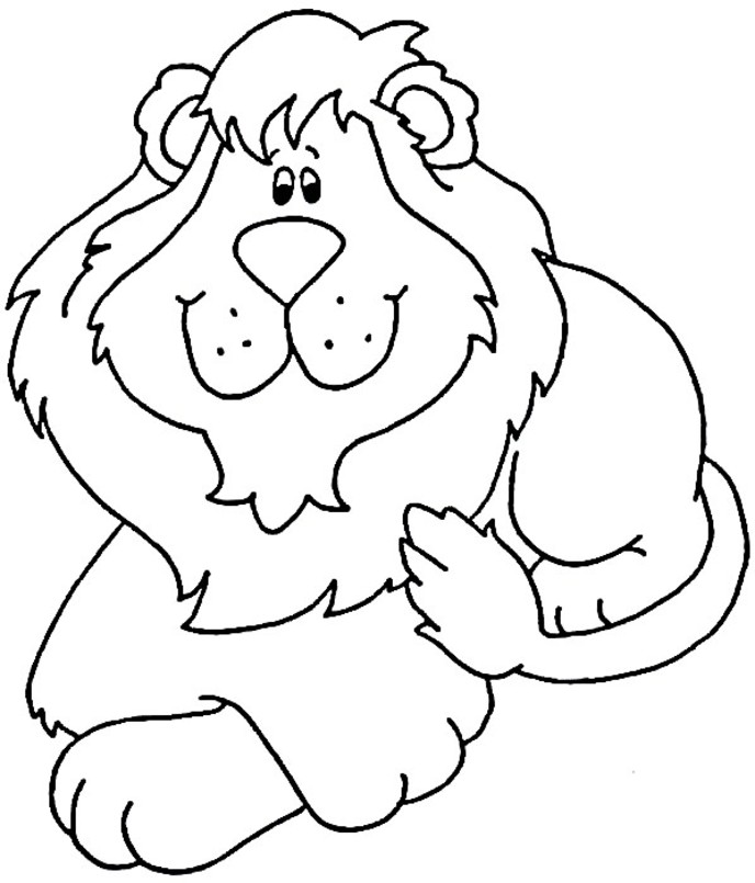 688x805 Lion Coloring Pages Coloring Lab, Www Colouring Pages