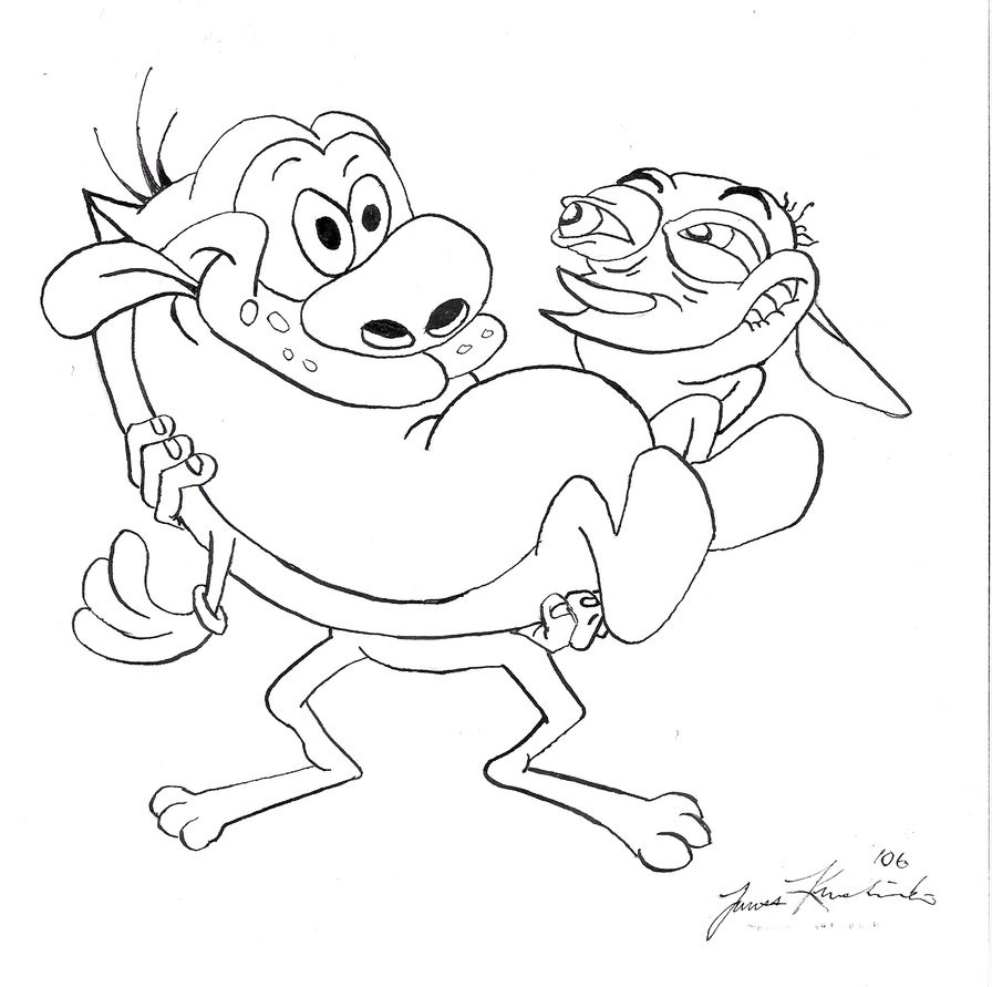 Ren And Stimpy Coloring Pages Printable 12 K Original By Lolzards 896x891 Ren And Stimpy Coloring Pages Printable 12 K Original By Lolzards