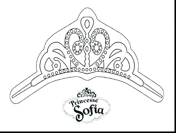 Crown Coloring Page 618x466 Crown Coloring Page