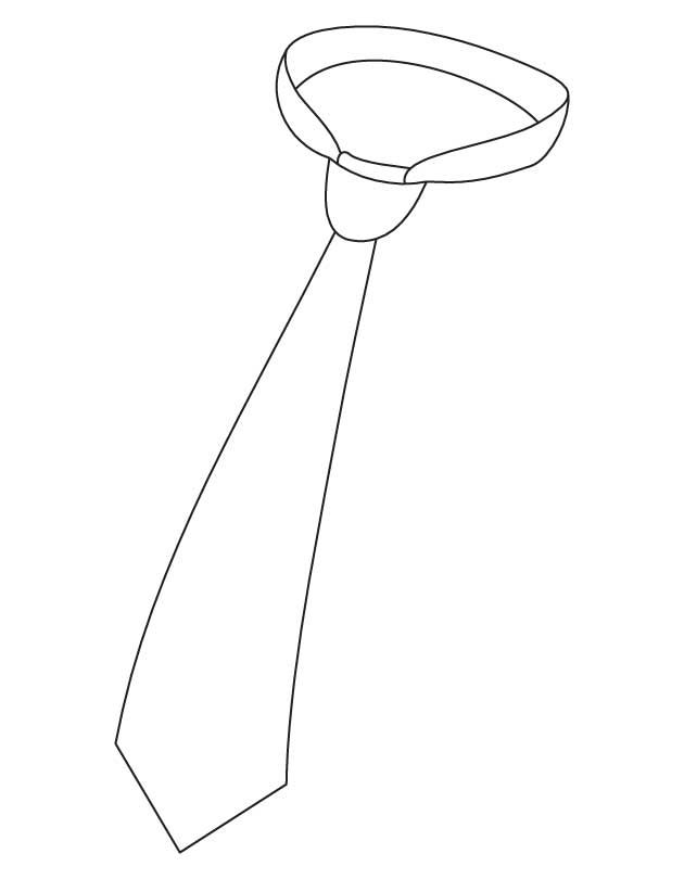 630x810 Neck Tie Coloring Page It's National Tie Month!