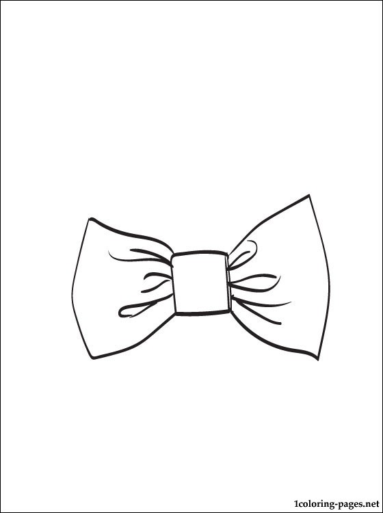 560x750 Bow Tie Coloring Printable Page Coloring Pages