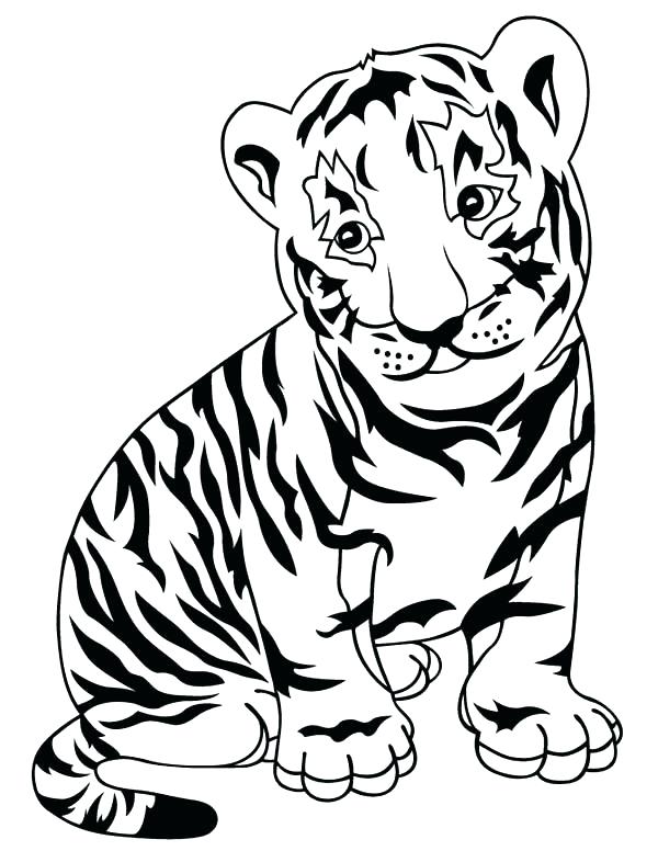 Tiger Cub Coloring Pages Tiger Coloring Pages Tigers Coloring 600x776 Tiger Cub Coloring Pages Tiger Coloring Pages Tigers Coloring