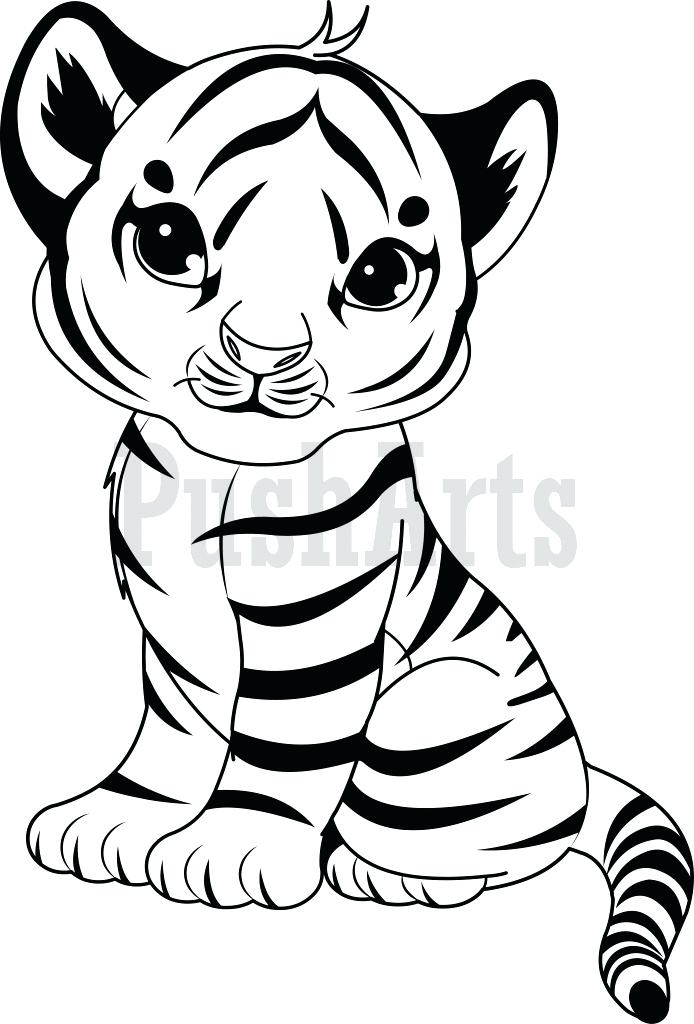 694x1024 Tigers Coloring Pages Printable Tiger Coloring Page Baby Girl