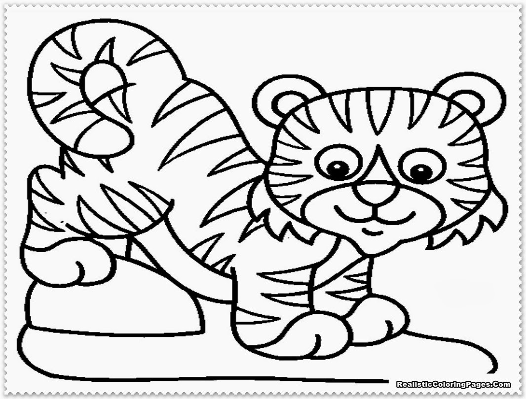 1066x810 Baby Tigers Coloring Pages Acpra