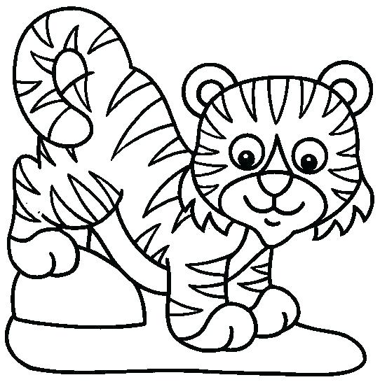 542x546 Coloring Pages Of Tigers Medium Size Of Tiger Coloring Pages