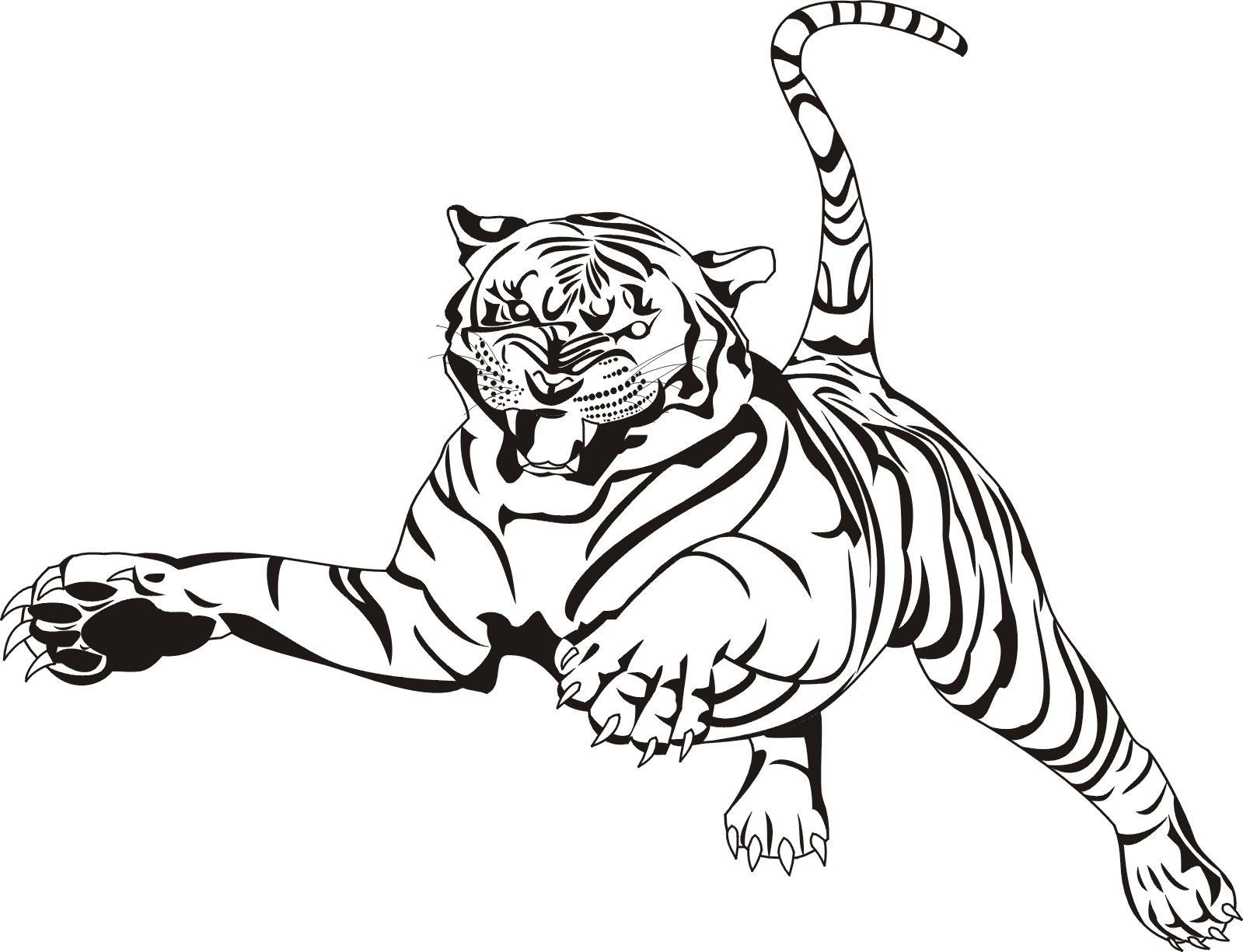 1599x1225 Fascinating Tiger Coloring Page Fablesfromthefriendscom