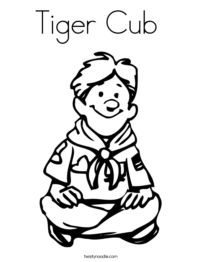 685x886 Tiger Scout Coloring Sheets Tiger Cub Coloring Page Boy Scouts