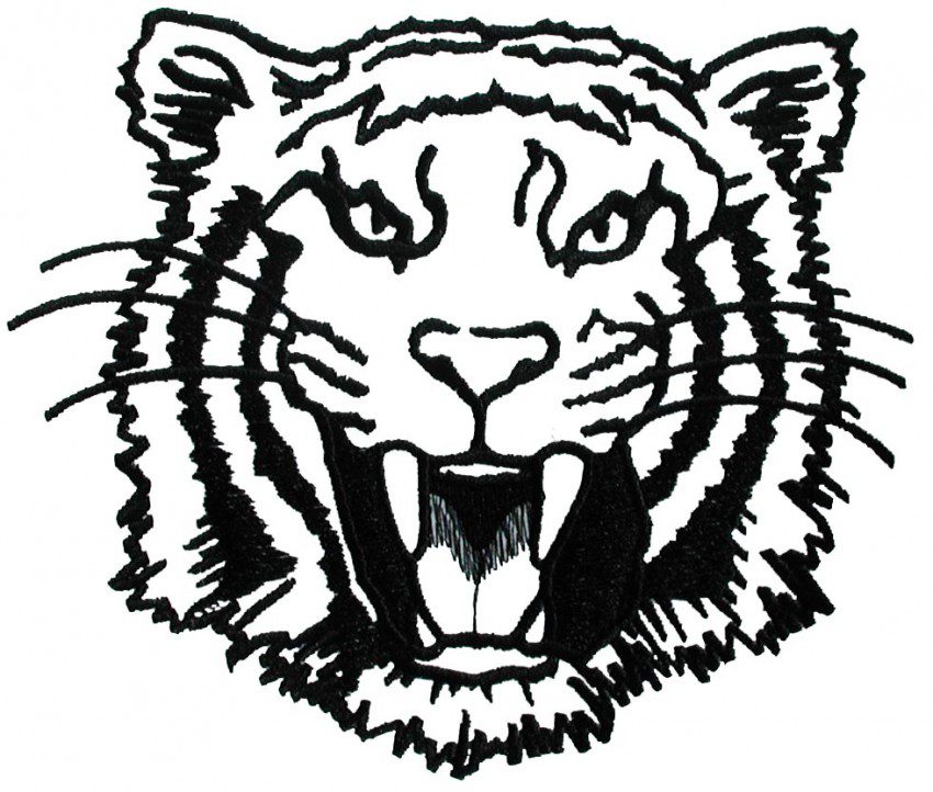 850x722 Tiger Face Coloring Pages