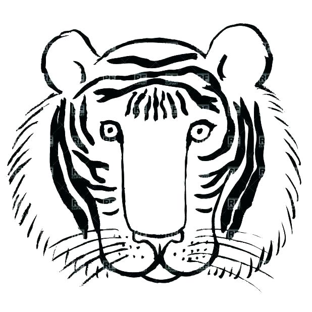 618x618 Lion Face Coloring Page