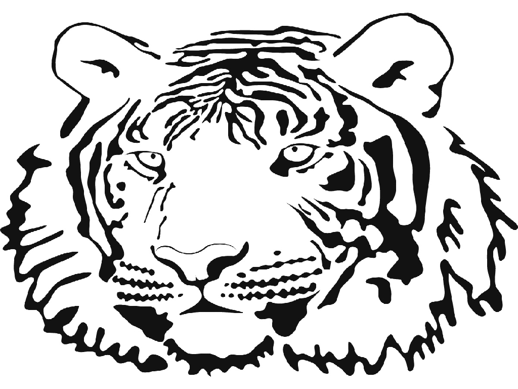 Tiger Head Coloring Page at GetColorings.com | Free printable colorings ...