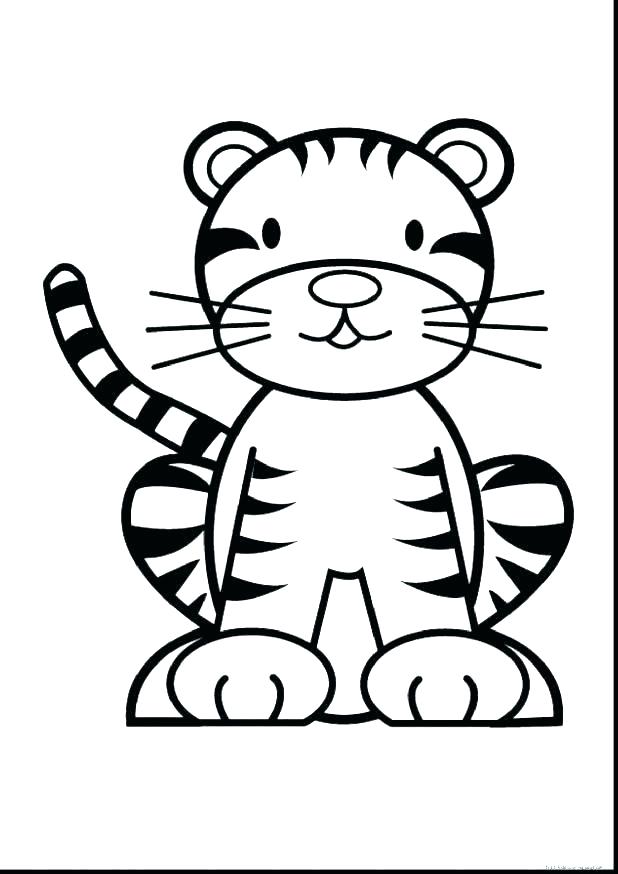 Baby Margaret Tiger Coloring Page Cute Tiger Coloring Pages 618x874 Baby Margaret Tiger Coloring Page Cute Tiger Coloring Pages