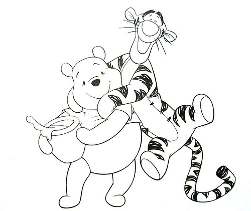 Tigger And Pooh Coloring Pages at GetColorings.com | Free printable ...