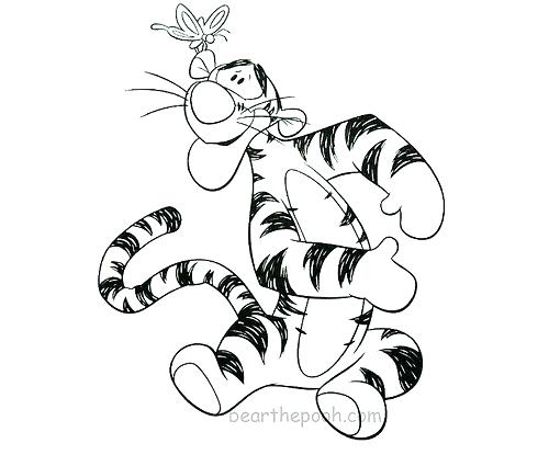 500x415 Baby Tigger And Pooh Coloring Pages Printable Coloring Coloring