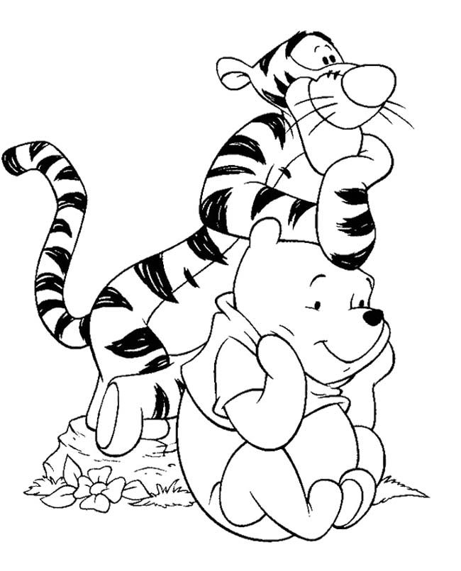 Winnie The Pooh And Tigger Coloring Page Winnie The Pooh 650x806 Winnie The Pooh And Tigger Coloring Page Winnie The Pooh