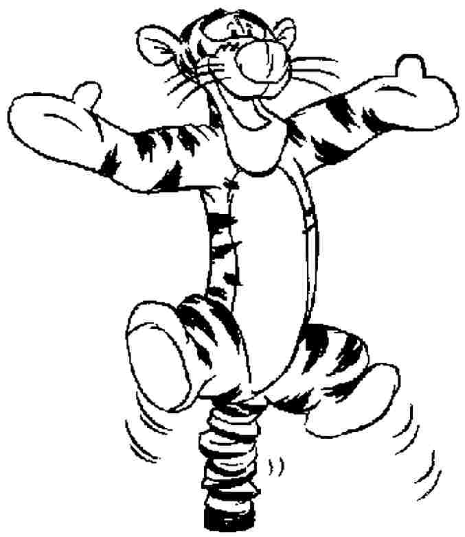 Winnie Pooh And Tigger Coloring Pages Tigger From Winnie 677x783 Winnie Pooh And Tigger Coloring Pages Tigger From Winnie