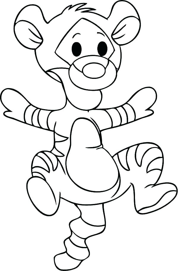 Baby Tigger Coloring Pages 600x914 Baby Tigger Coloring Pages