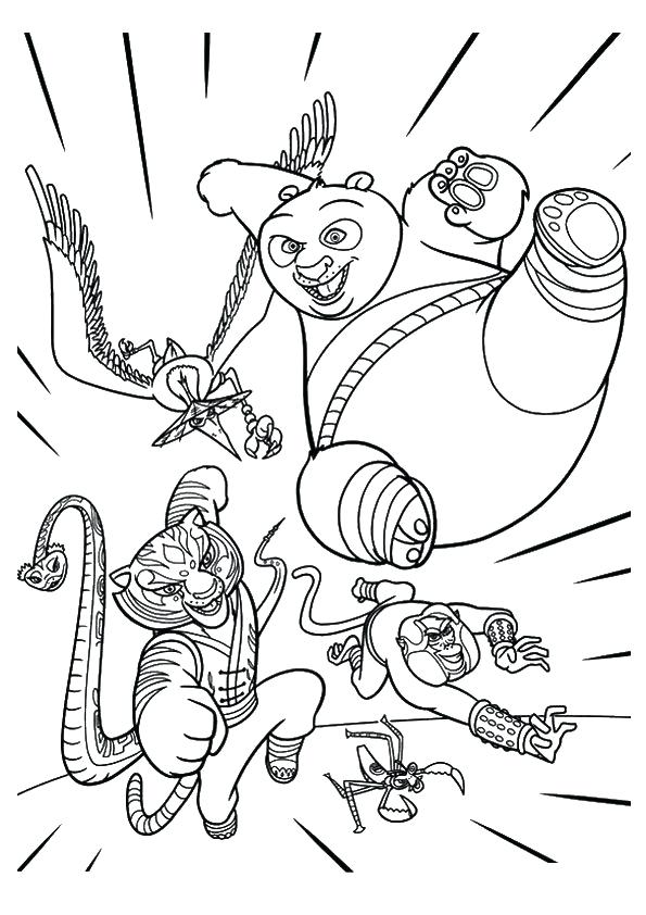 Panda 3 Master Tigress Coloring Page Kung Fu Panda Coloring Page 595x842 Panda 3 Master Tigress Coloring Page Kung Fu Panda Coloring Page