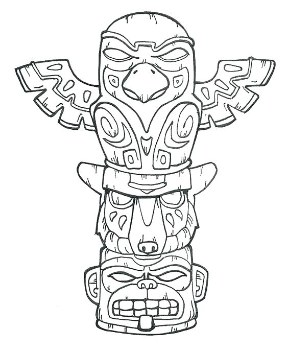 Tiki Head Coloring Pages at GetColorings.com | Free printable colorings ...