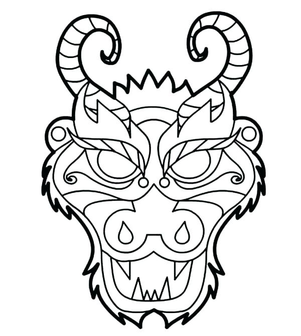 Mask Coloring Pages Mask Coloring Pages Mask Coloring Page Dragon 600x671 Mask Coloring Pages Mask Coloring Pages Mask Coloring Page Dragon