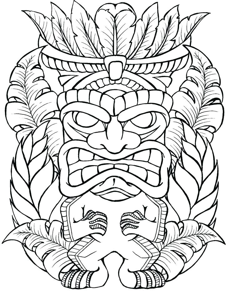 Tiki Coloring Pages Coloring Pages Totem Mask Coloring Page Vector 736x935 Tiki Coloring Pages Coloring Pages Totem Mask Coloring Page Vector