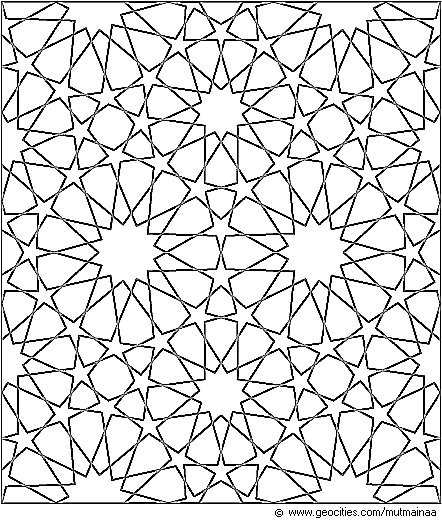 Geometric Star Pattern 442x520 Geometric Star Pattern