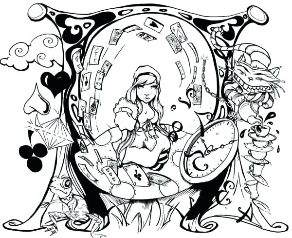 600x488 Tim Burton Coloring Pages Coloring Pages Wonderland