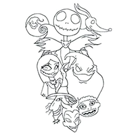 468x468 Tim Burton Coloring Pages Inspirational Nightmare Before Printable